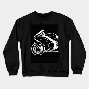 Outline Motorcycle Crewneck Sweatshirt